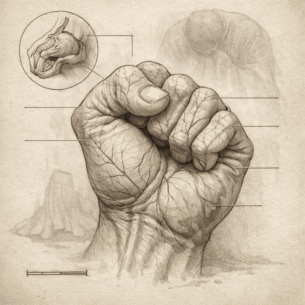 Father's Clenched Grief Fist