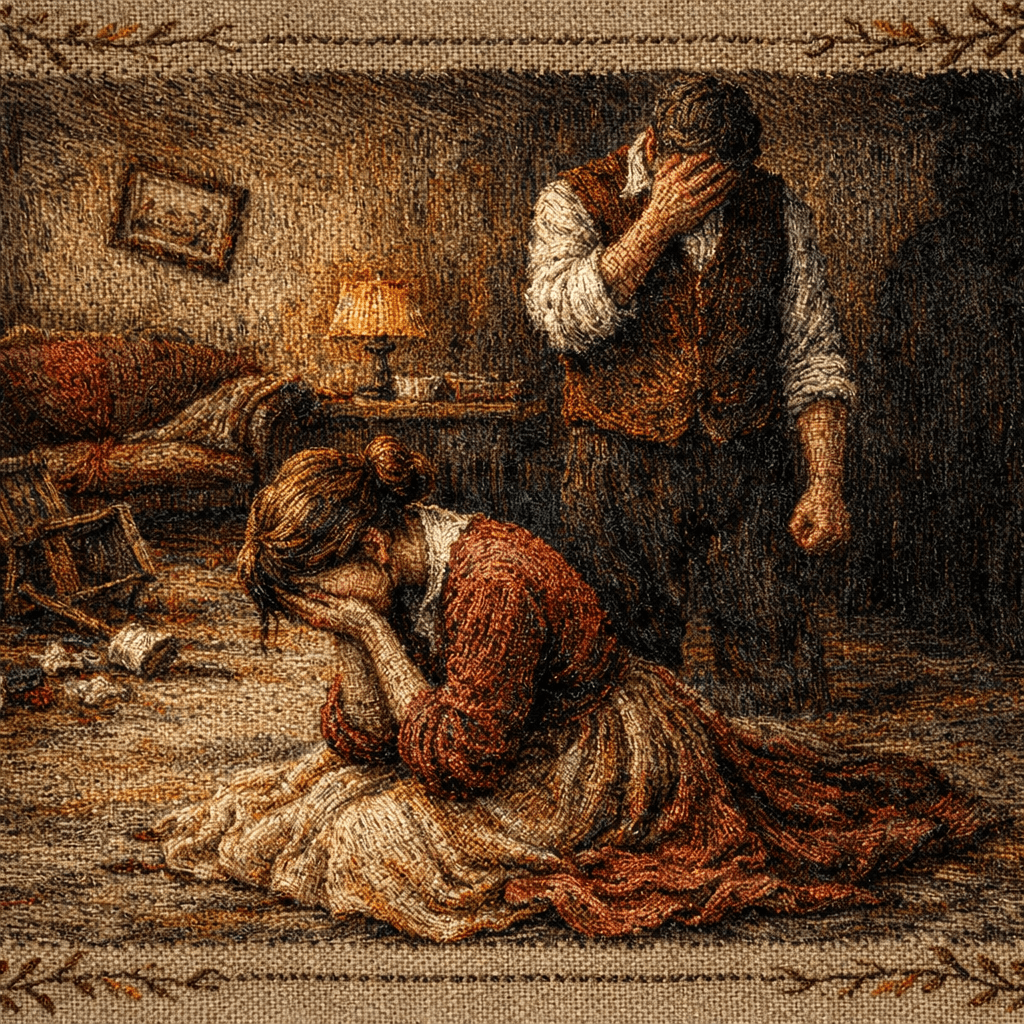 Family Crumbling in Fabric