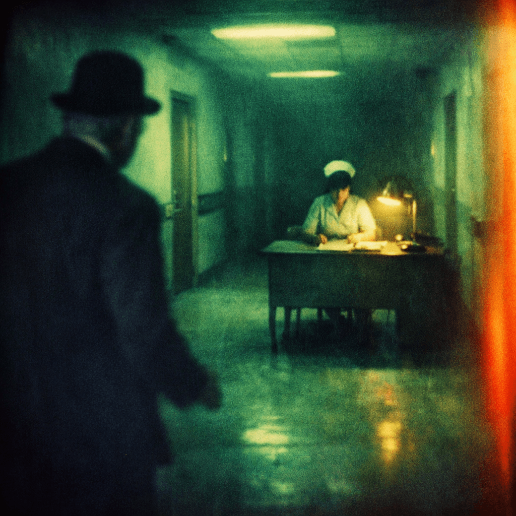 Dim Hallway, Silent Confrontation