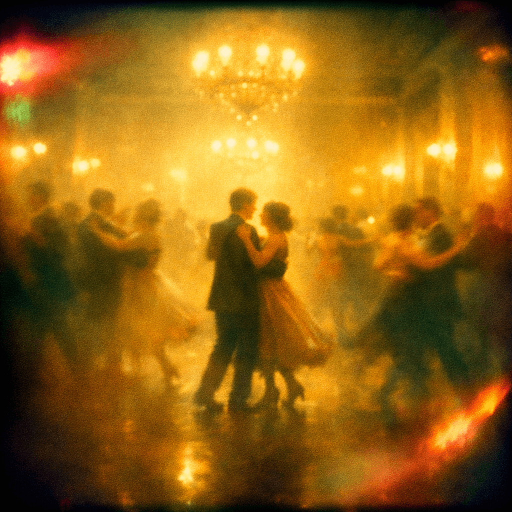 Mist‑Swirled Ballroom Waltz
