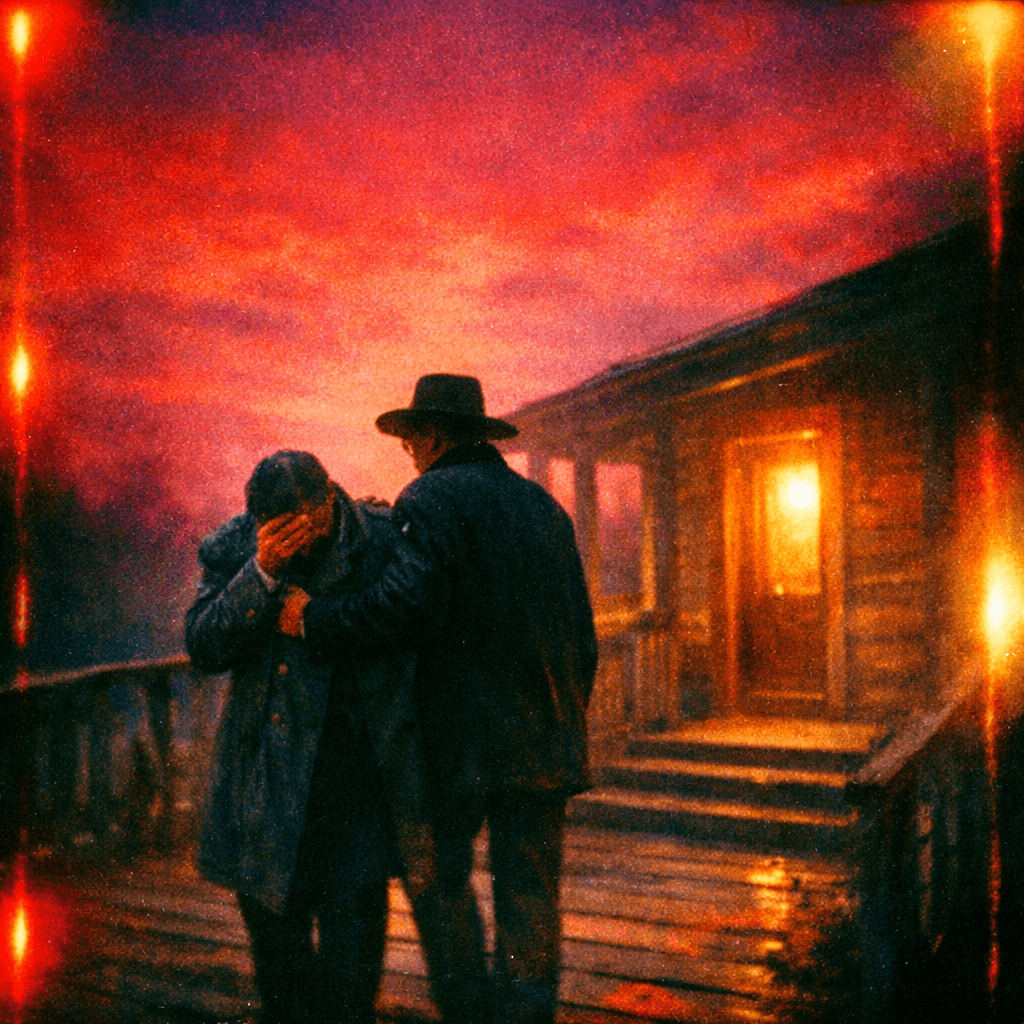 Homeward Under a Crimson Sky