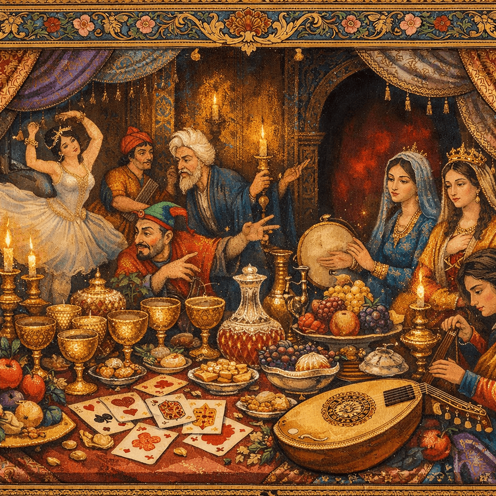 Golden Feast Amidst Flourish