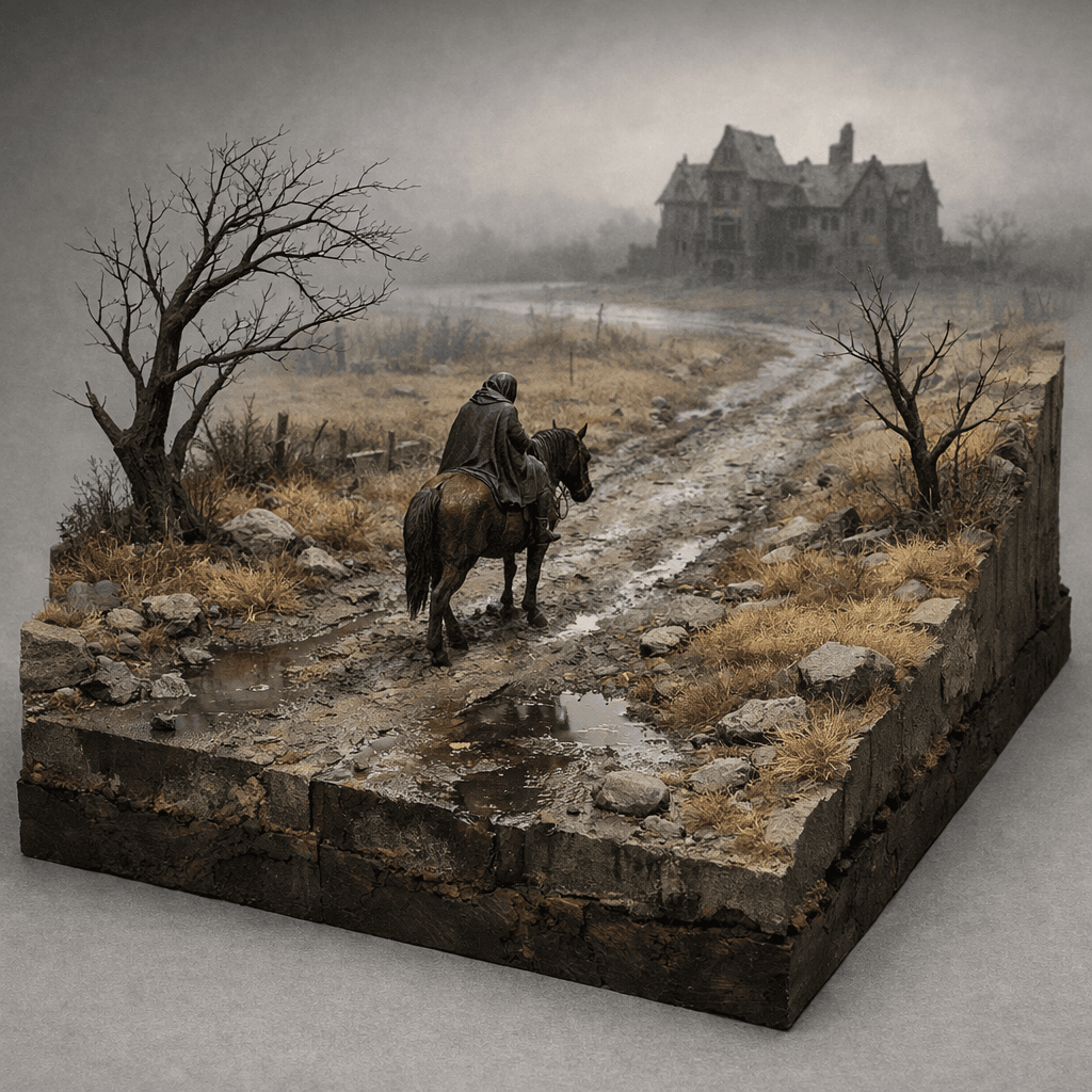 Bleak Road to the Usher Mansion